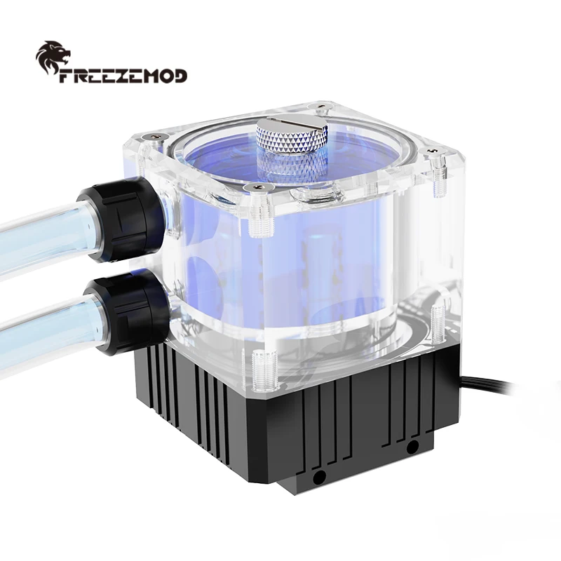 FREEZEMOD Computer Water Cooler Integrated Water Pump Water Tank Total Height 7CM With Flow Indicator. PUB-M4YT