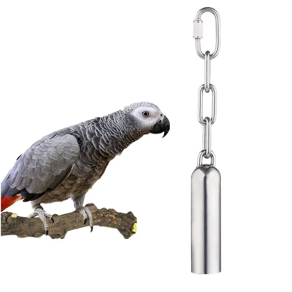 

Bells Medium and Large Parrot Toys Stainless Steel Bells/parrot Cage Toys Parrot Stand Bells Pet Toys