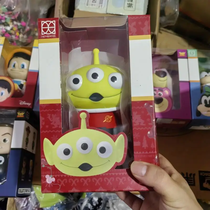 W magazynie Oryginalny Herocross 15cm Toy Story Kłapouchy Małe Zielone Mężczyźni Alien Andy Clown Mobilna Ręczna Kolekcja Zabawek Ozdoba Prezent