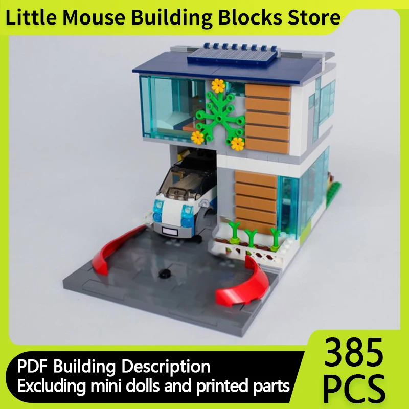 

City Street View Model MOC Building Bricks Family Residence Modular Technology Gifts Holiday Assemble Children Toys Suit
