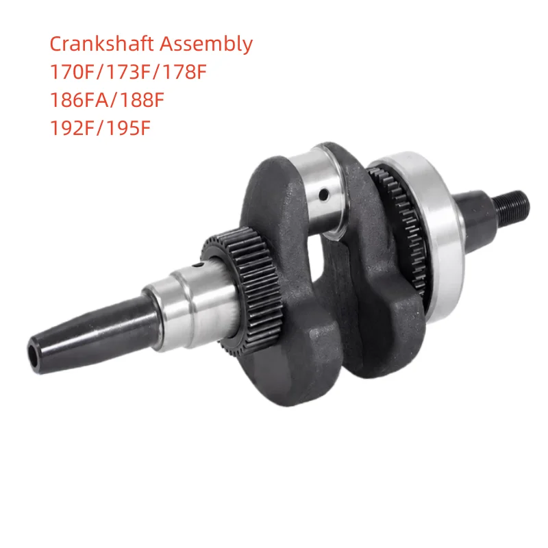 Crankshaft Assembly FIT DIESEL ENGINE170F 178F 186FA 188F 192F 195F GENERATOR PARTS KDE6500E KDE7500 KDE8500 Crankshaft Assembly