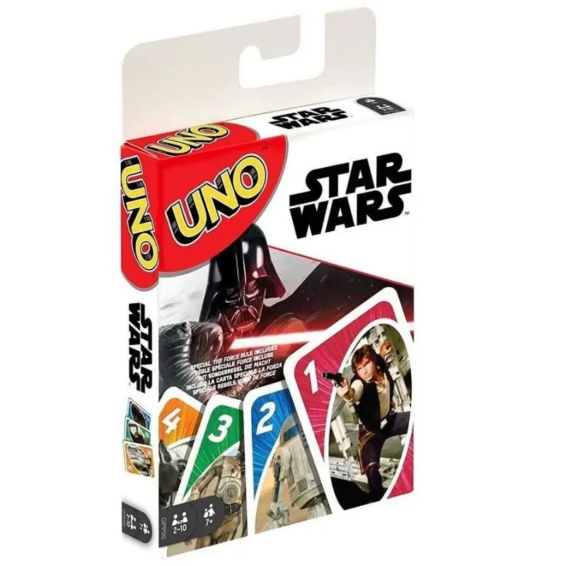 Star Wars Yoda UNO FLIP! Board Games UNO Cards Darth Vader Christmas Card Table Game Playing for Adults Kid Birthday Gift Toy