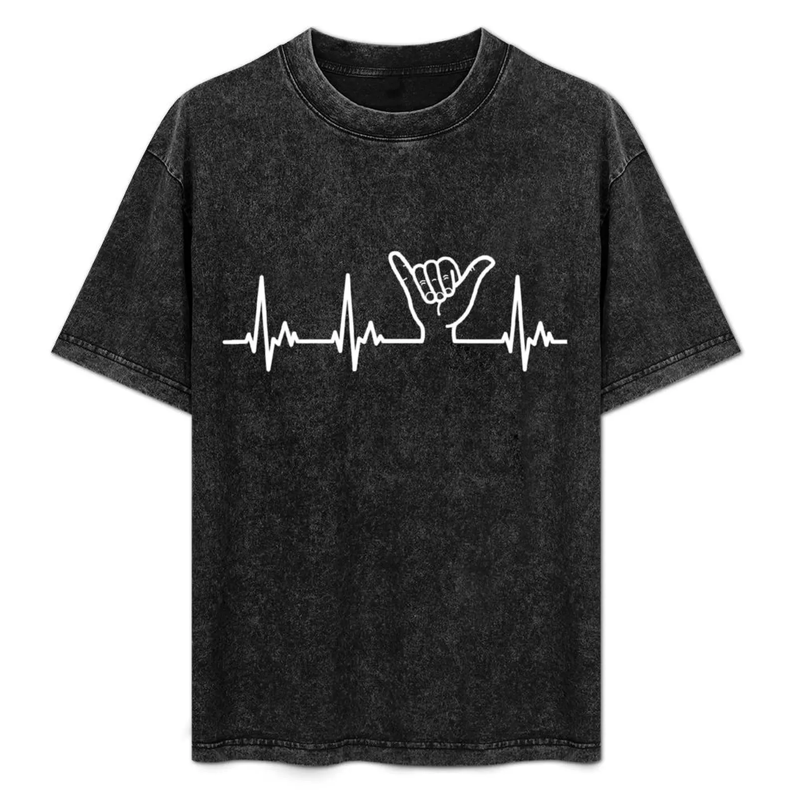 Windsurfing Heartbeat Shaka Hawaii Windsurfer T-Shirt cheap stuff Man t-shirt mens fashion