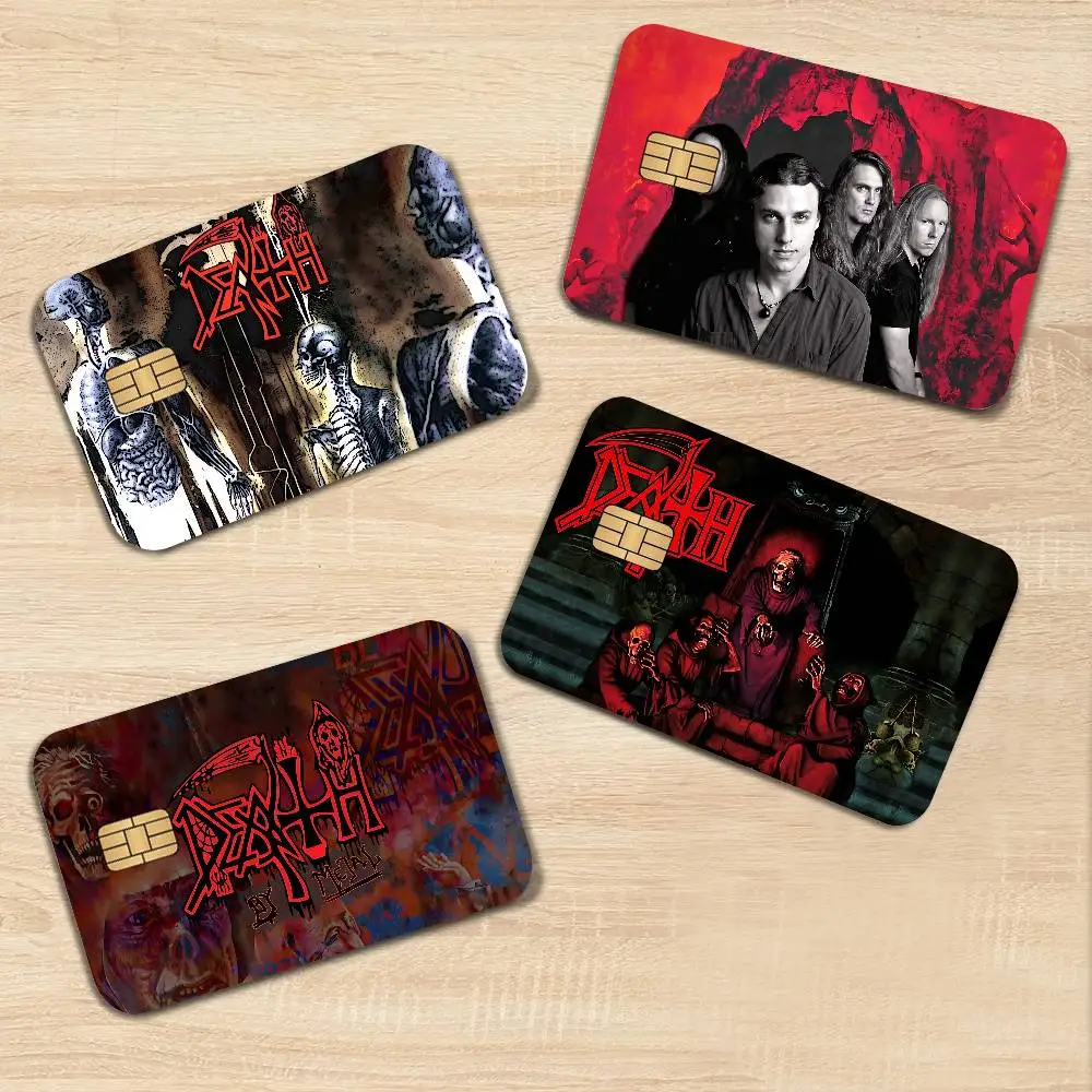 Heavy Rock Band Deaths Rock Diy Credit Debit Card Sticker Party Sticker Decoration Waterproof Small Chip Card Skin Sticker