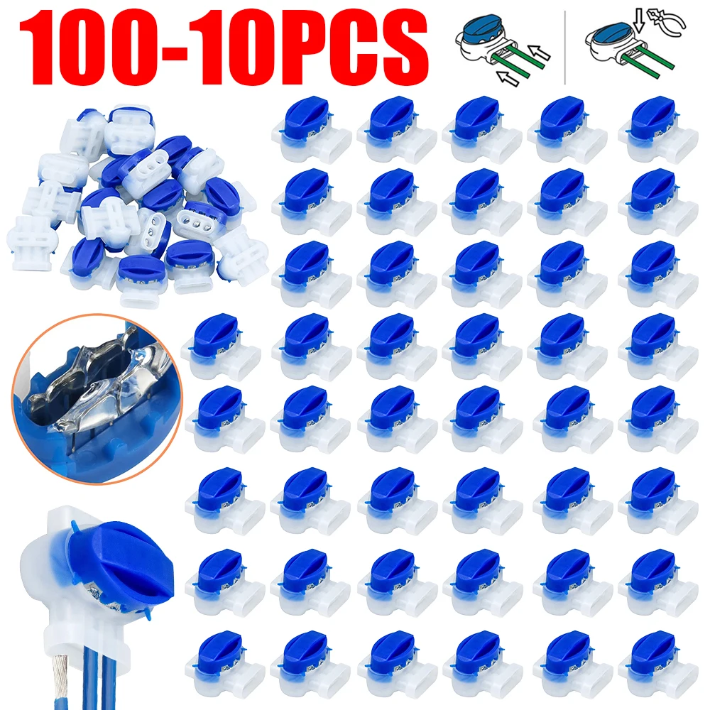 100-10PCS Robotic Lawn Mower Connectors for Gardena/Husqvarna/Worx/Robomow Lawnmower 3 pin Electric Cable Terminal 314 Connector