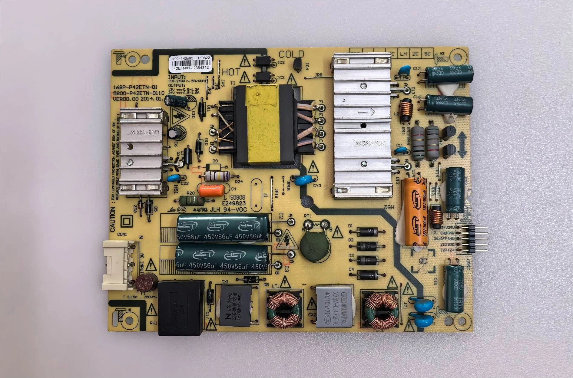 

2026 Новая плата питания 42X5 40/42E5ERS/E360E 5800-P42ETN-0110/0100 168P 01