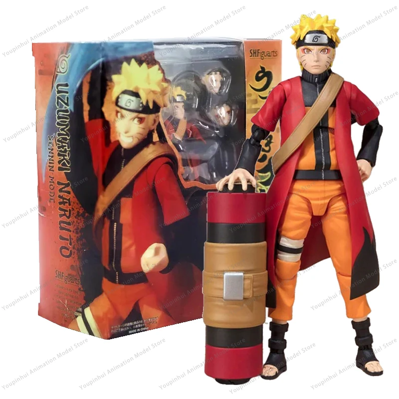 In Stock Shf Anime Naruto Figures Rasengan Uzumaki Naruto Jiraiya Action Figure Collection Uchiha Sasuke Itachi Movable Toys