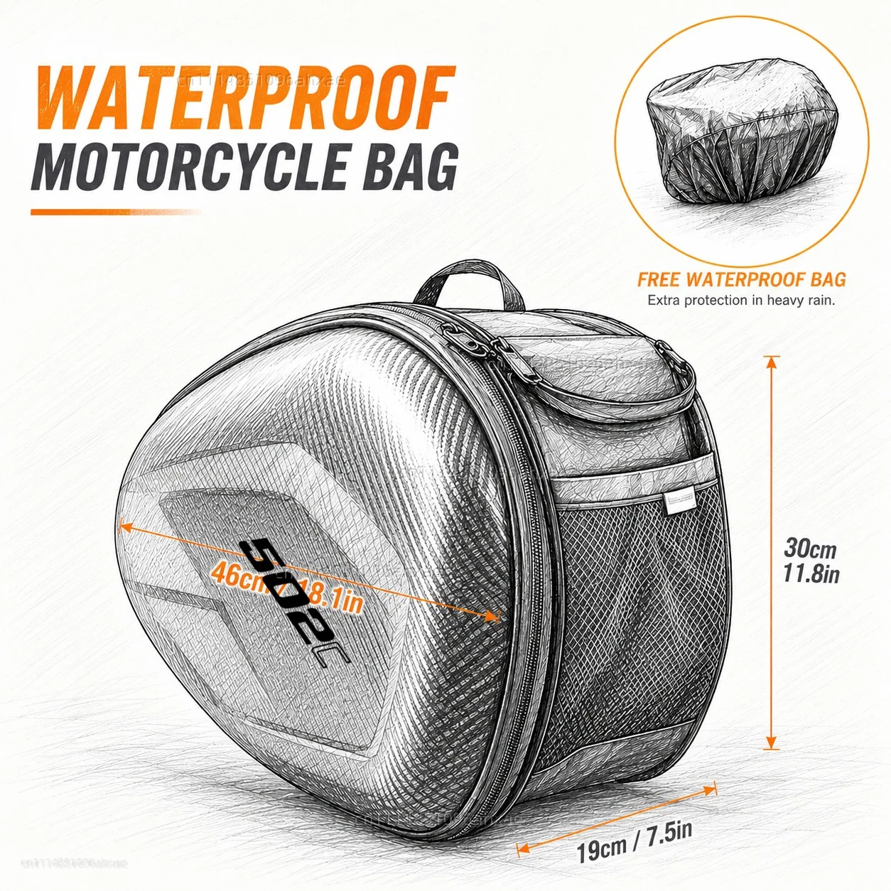 Para Benelli 502C 502c 502 c,  - Travel Accessories Logo reseña y precio