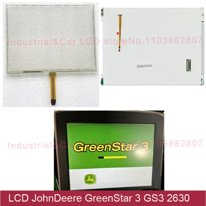 

Новая сенсорная панель 10,4 дюйма для JohnDeere GreenStar 3GS3 2630, Ph41216083 Rev.A, RTP104A5B004, ЖК-дисплей