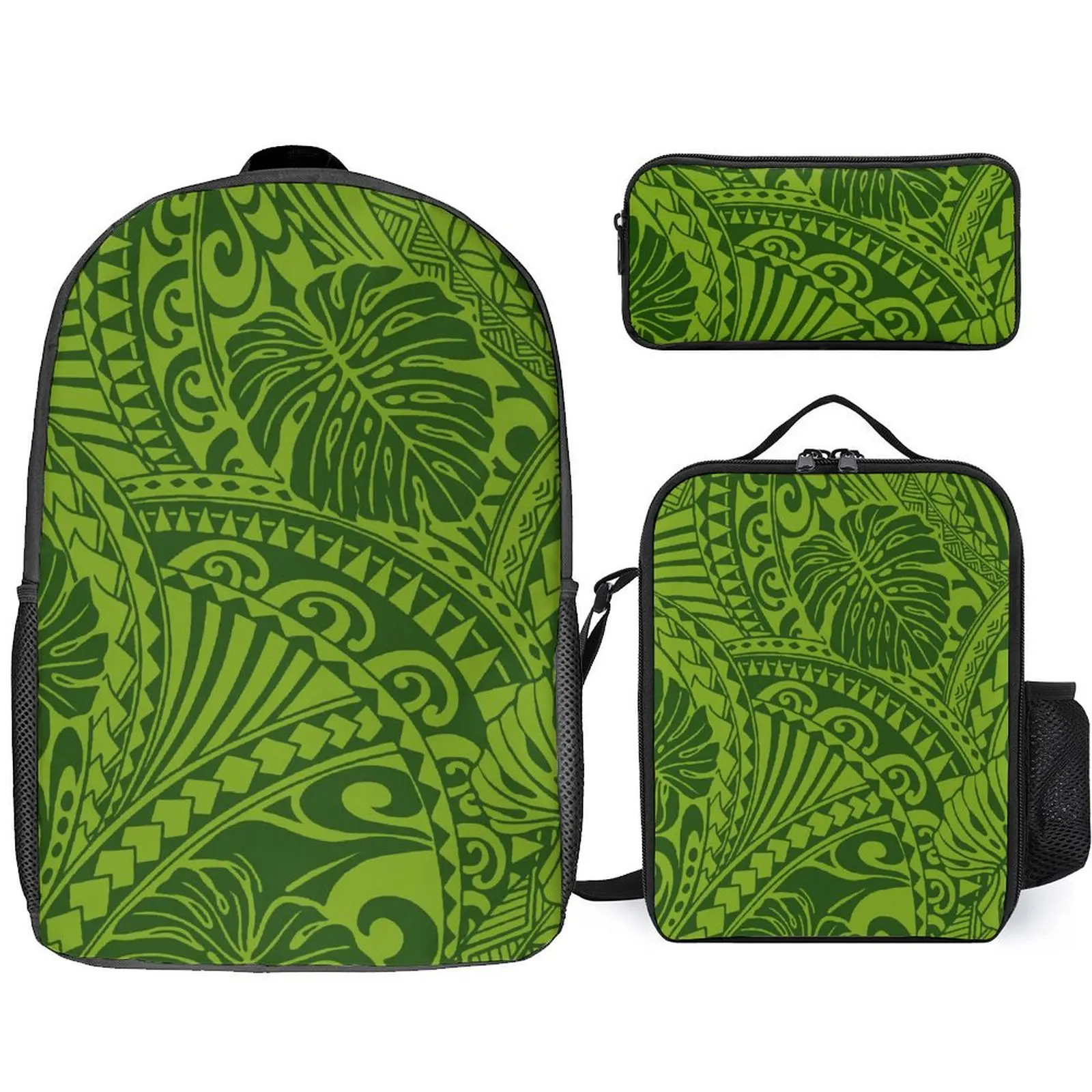 

17-Inch Casual Schoolbag Laptop Shoulder Bag Polynesian Travel Notebook Backpack Women'S Printed Custom Printed Lunch Bag