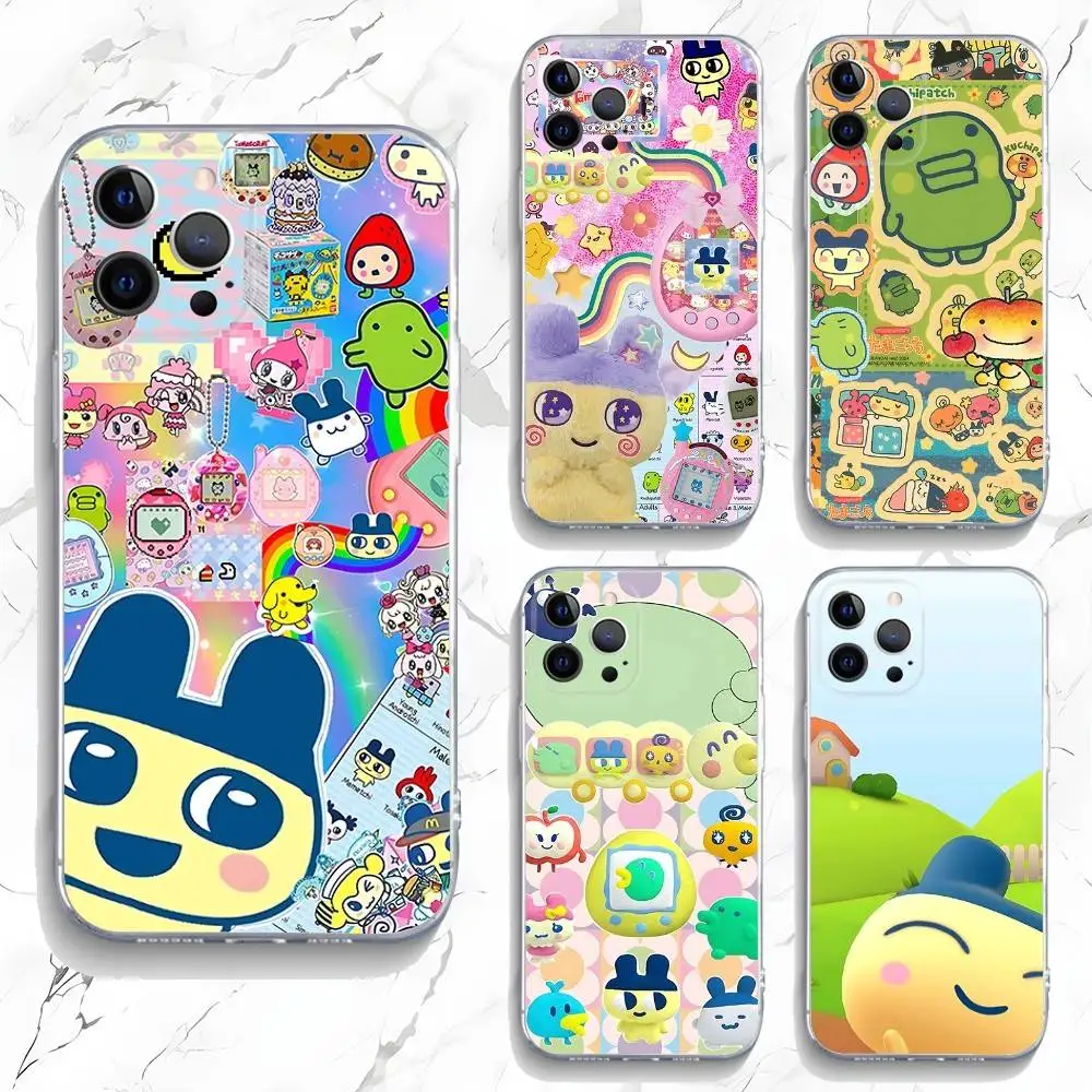 

Game Cute T-Tamagotchi Phone Case For iPhone 16,15,14,13,12,11 Pro,Max,Plus,X,XS,XR,SE,Mini Transparent Silicone Soft