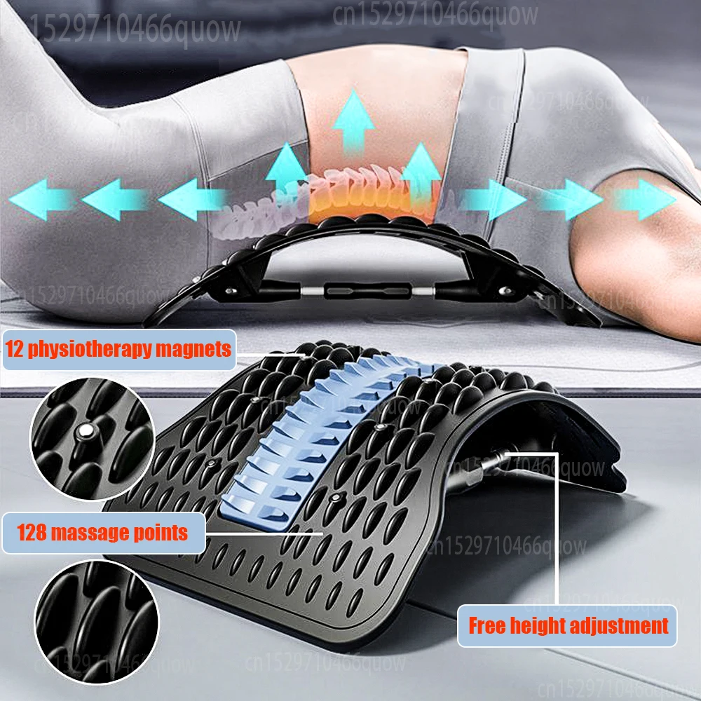 

12 Magnets Lumbar Vertebrae Relaxer Humpback Correction Shaping Back Stretcher Stretching Back Massager Spinal Support Board
