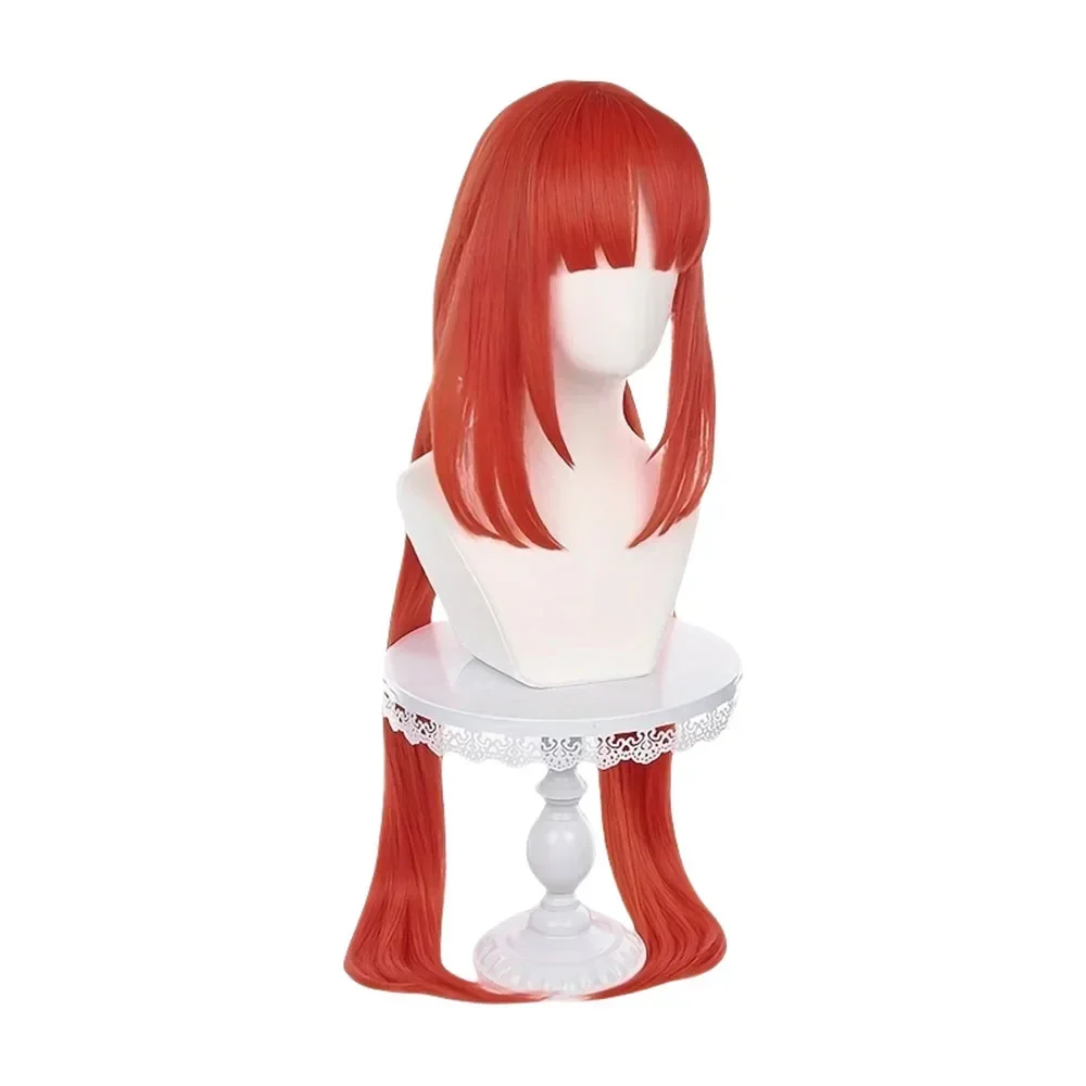 Anime Nilou Cosplay Wigs Genshin Impact Long Straight Red Anime Role Play Heat Resistant Synthetic Hair Props