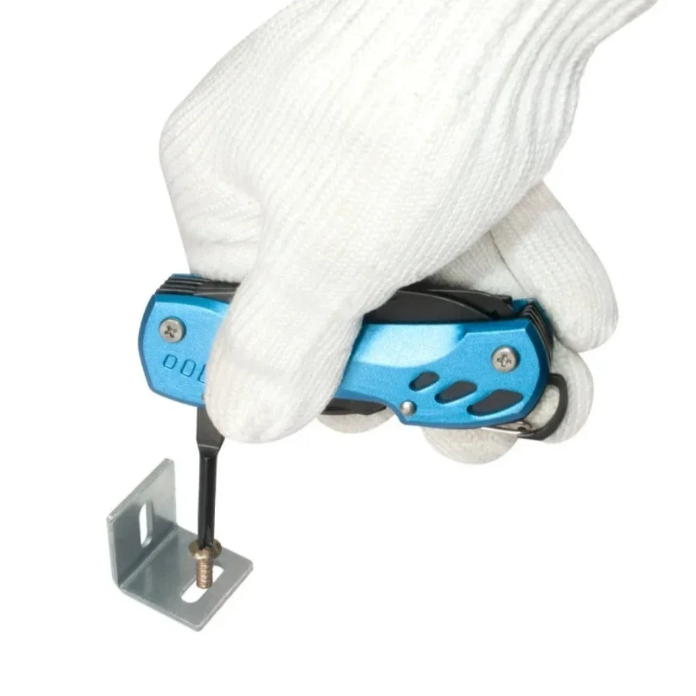 Multifunktionales Klappmesser aus Edelstahl mit Aluminiumlegierungsgriff – Geeignet für den Heimgebrauch und Outdoor-Camping (EDC-Werkzeug) – Detail 6