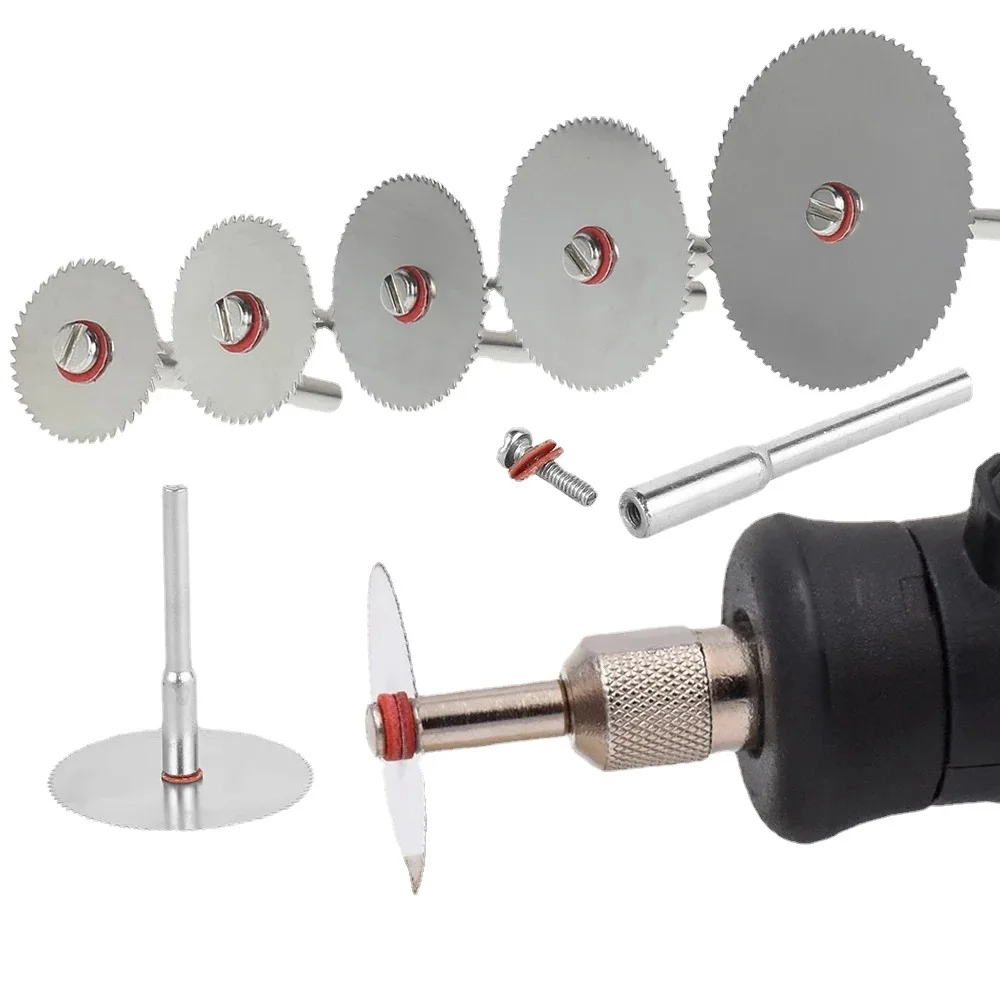 

6Pcs Mini Circular Saw Blade Electric Grinding Cutting Disc Rotary Tool for Dremel Metal Cutter Power Tool Wood Cutting Discs