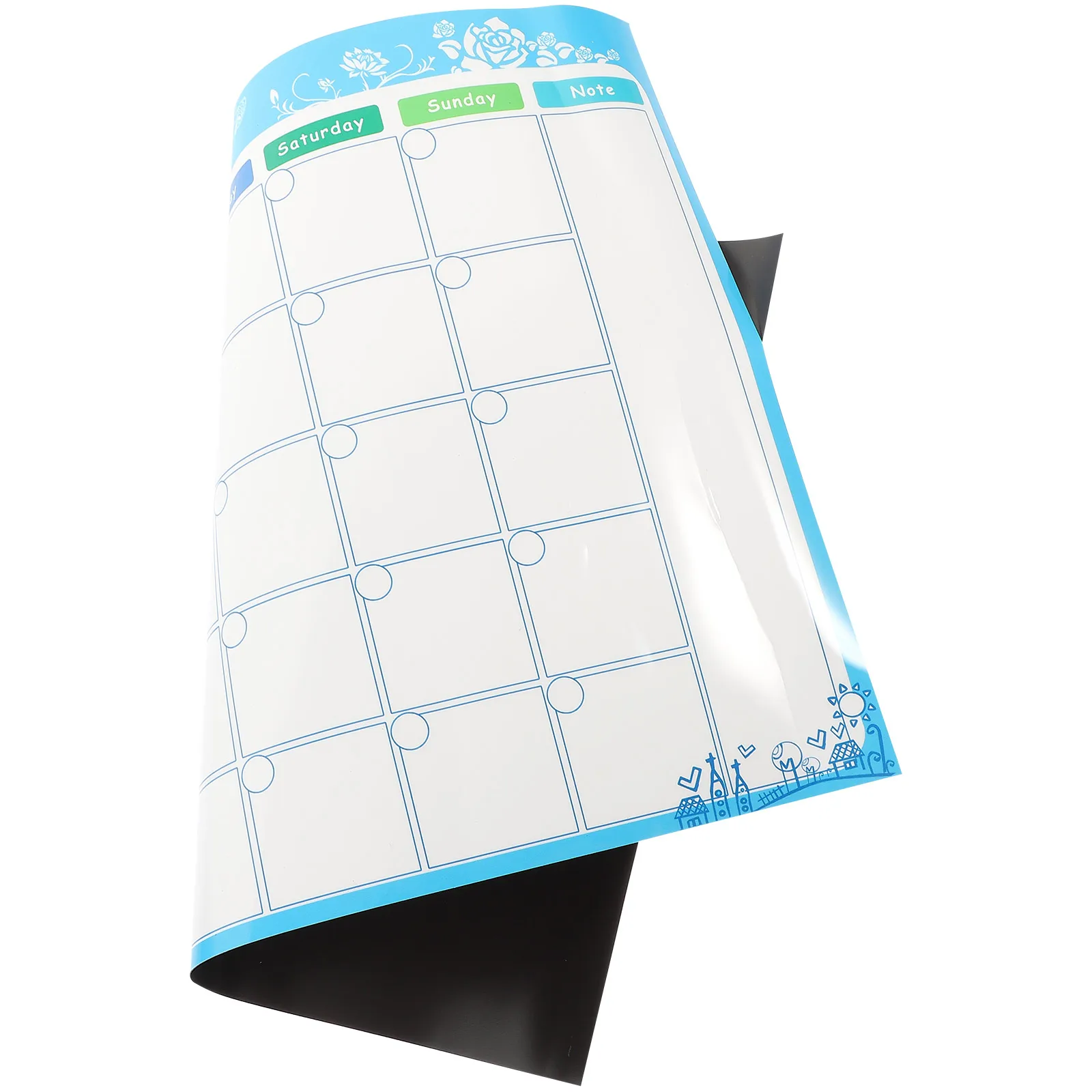 

Magnetic Schedule Refrigerator Planning Calendar Notice Board Movable Fridge Rubber Reusable Whiteboard