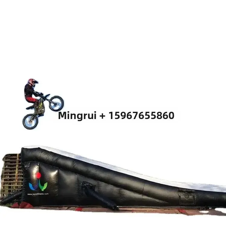 Inflatable bike ramp lander customize size extreme sports  jump airbag landing inflatable airbag Air Track Safety Bag for Motor