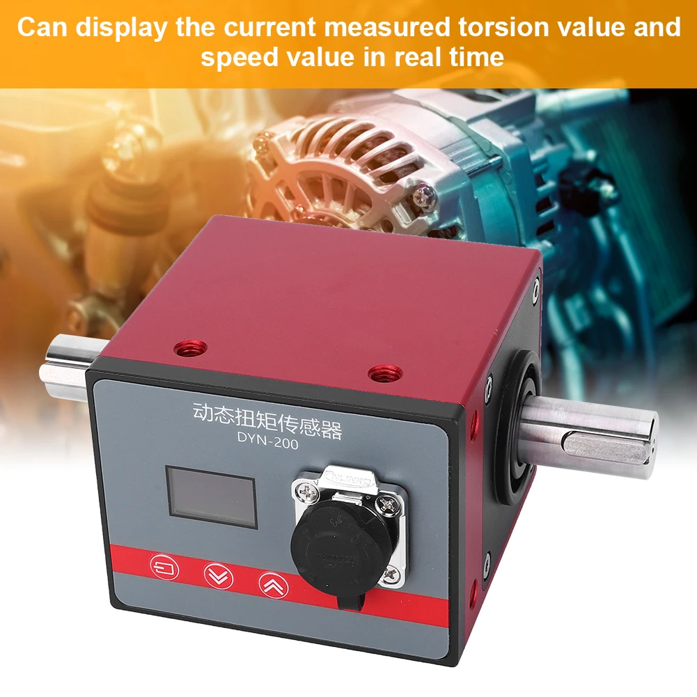 

DYN-200 30N.M Dynamic Torsion Sensor Motor Speed Meter Power Measuring Tester Dynamic Torsion Rotating Sensor Motor Speed Sensor