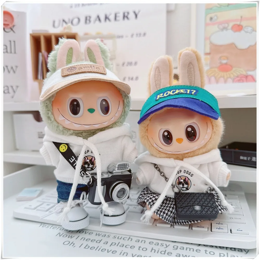 

No Dolls 15cm 17cm Labubu Clothes Pants Shorts Skirt Labubu V1 V2 Doll Clothing Accessories Outfits Decoration