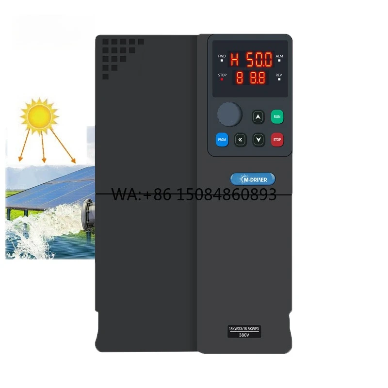30KW Three Phase MPPT Solar Inverter DC To AC Converter VFD Drive For 22KW Agricultural Submersible Water Pump