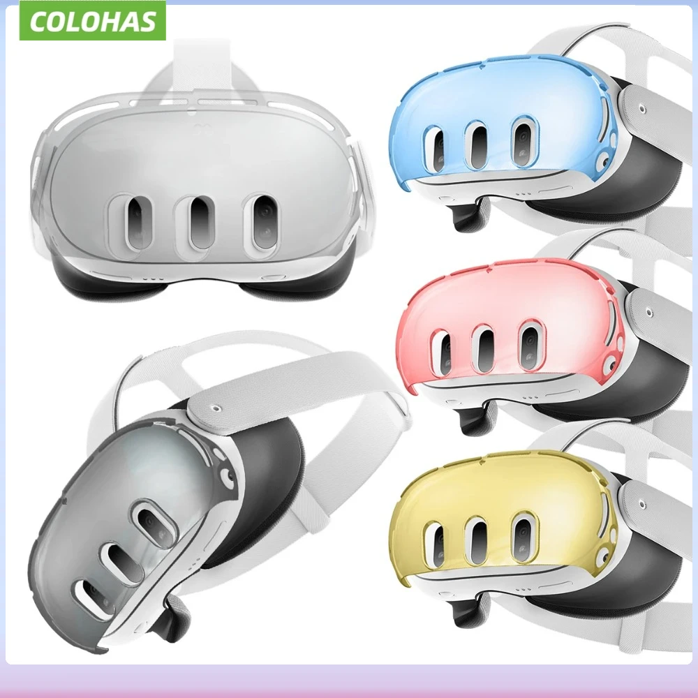 New for Meta Quest 3 Crystal Shell Scratch Resistant Cover Host Protective Cover for Quest 3 VR Accessory Drop Resistant Cover