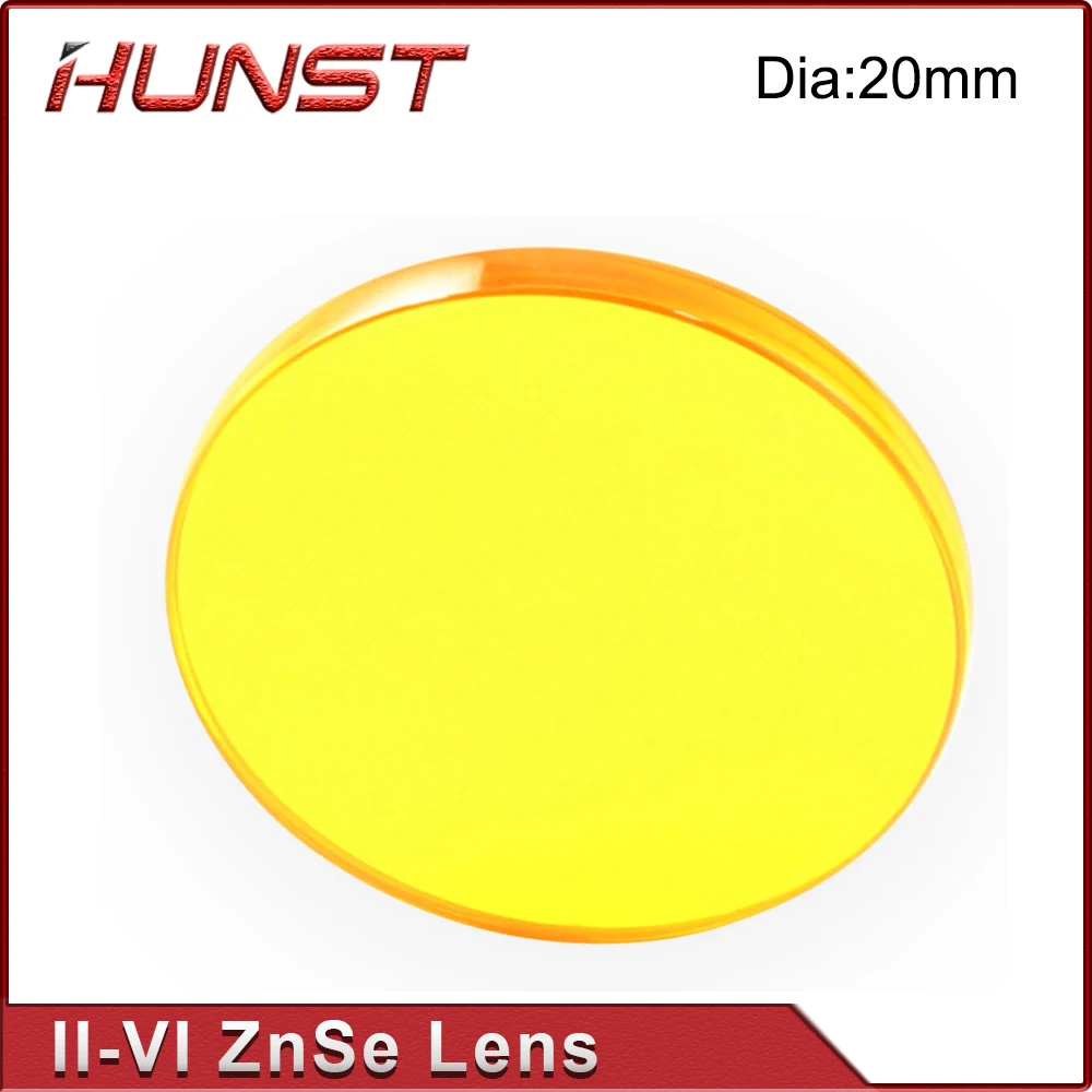 Hunst II-VI ZnSe Focusing Lens Diameter 20mm FL 50.8mm 63.5mm Suitable for CO2 Engraving and Cutting Machine Accessories