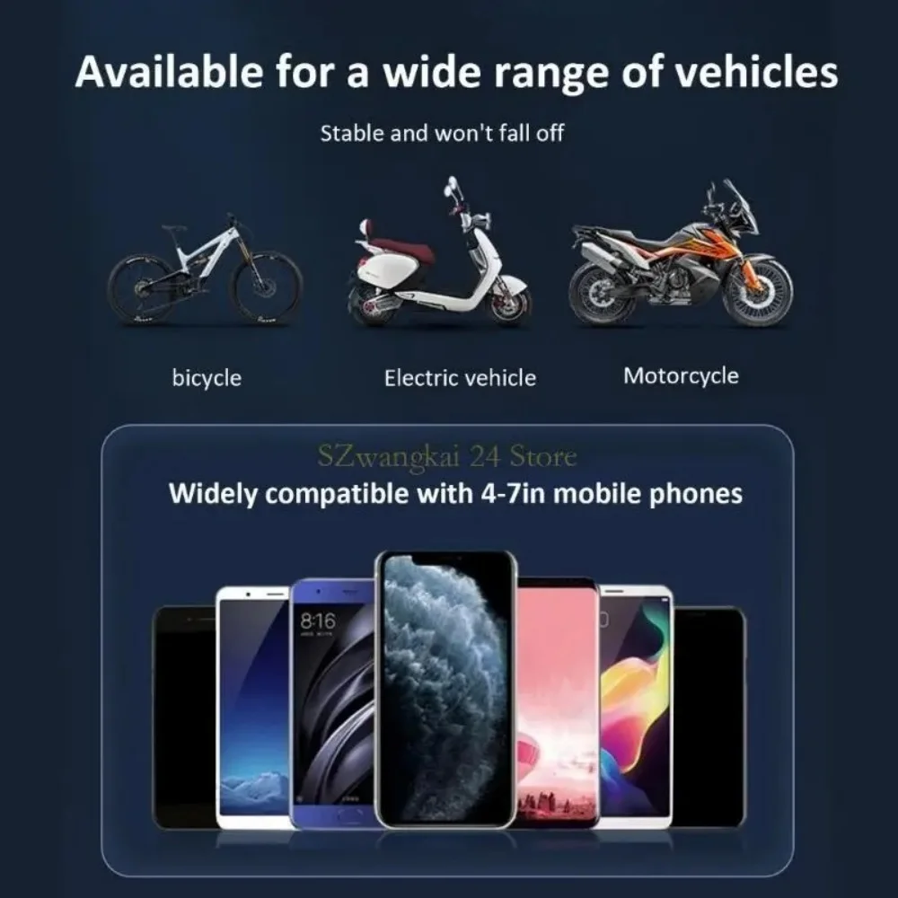 Wasserdichte Fahrrad-Telefonhalterung für die Fahrradnavigation 360 °   Rotierender Motorrad-Zellenständer aus ABS aus Legierung für Fahrradausrüstung