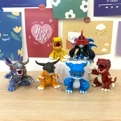 6 sztuk/zestaw cyfrowy potwór Anime V-mon Agumon Greymon figurki Model z pcv peryferyjne ozdoby dekoracyjne kolekcja prezenty zabawki