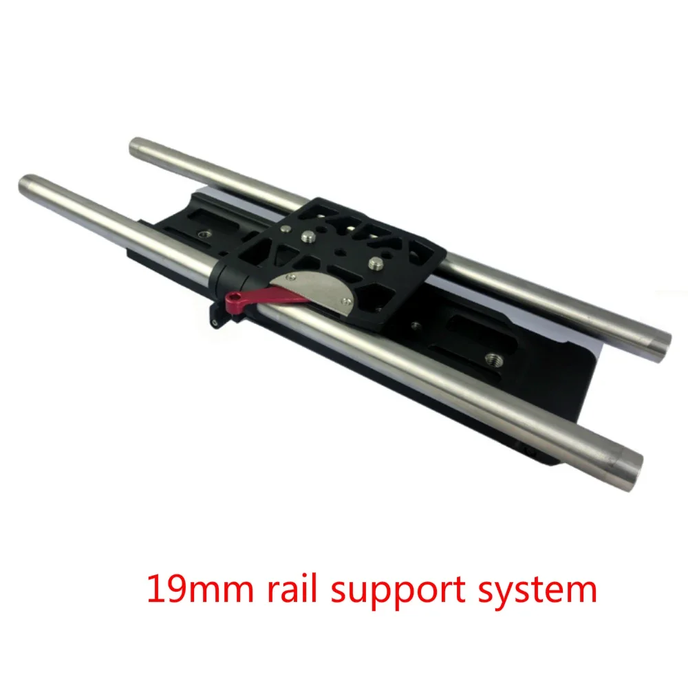 HONTOO 19mm Bridgeplate ARRI Standard Quick Release Baseplate Dovetail Plate w/ Rods for canon sony red camera HONGTOO