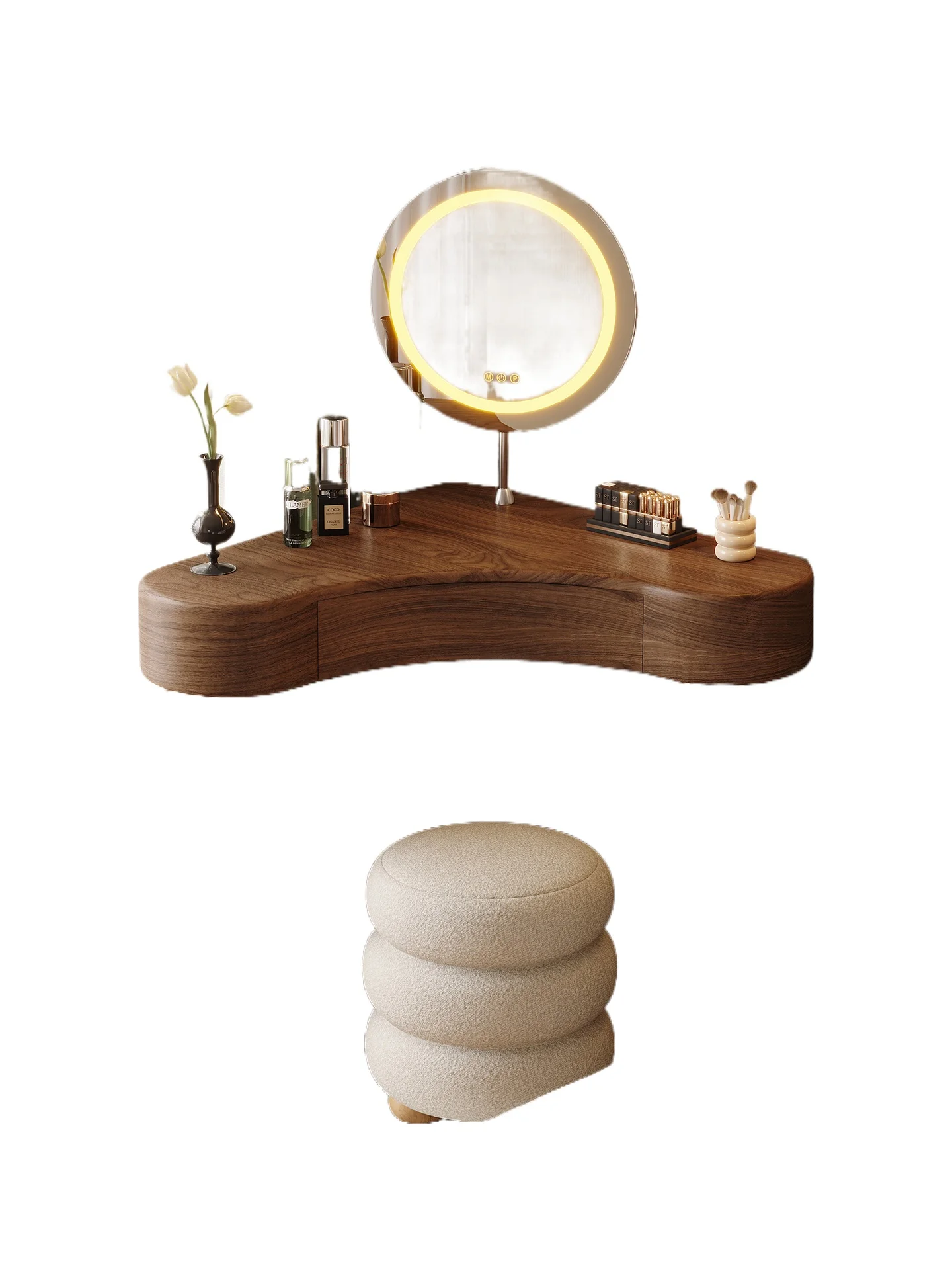 

Medieval corner dresser bedroom corner small apartment triangular corner makeup table 2025 new model