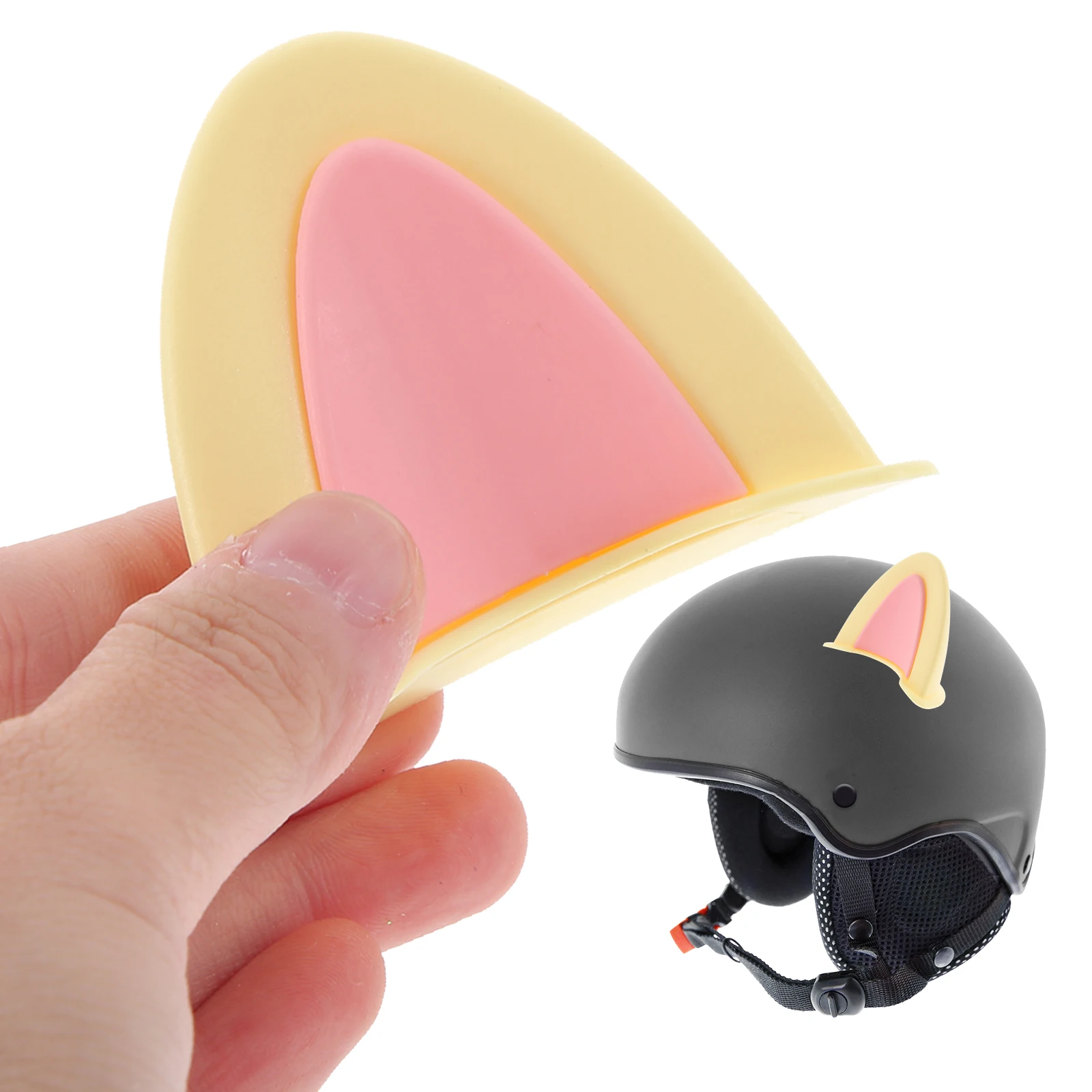 

3 Pairs Cat Ear Accessories Kitten Bike Halloween Decorations Motorcycle Ears Abs Helmets Miss