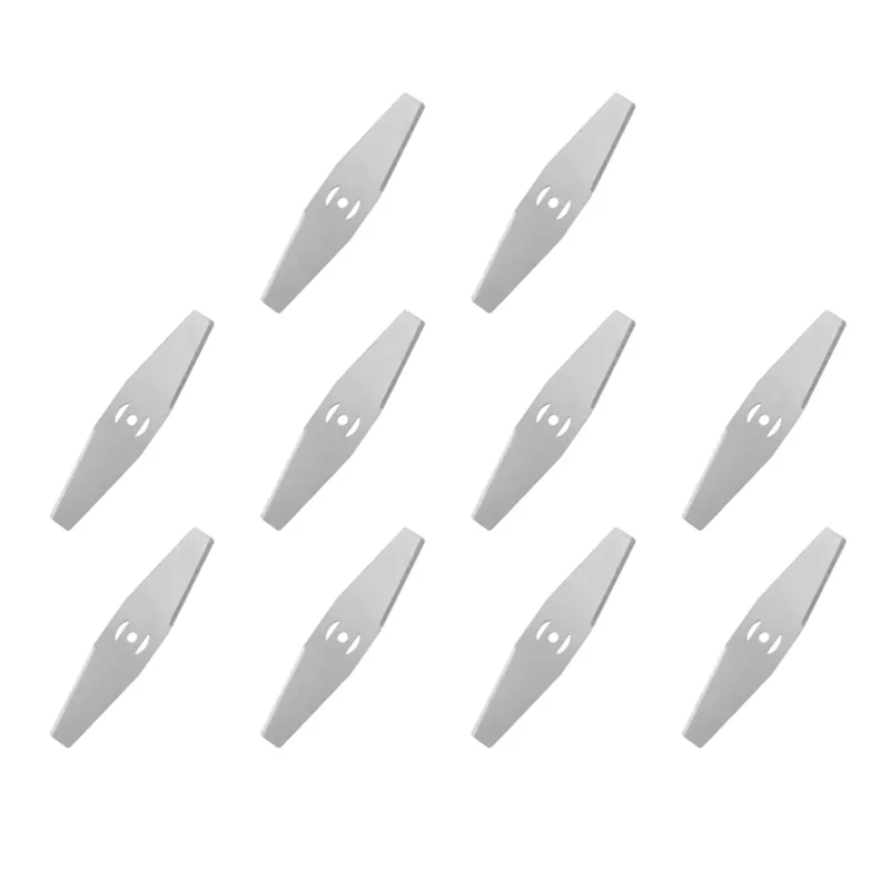 ABJO-Garden,Power Tools Replacement Saw Blades 10Pcs Metal Grass String Trimmer Head Lawn Mower Fittings