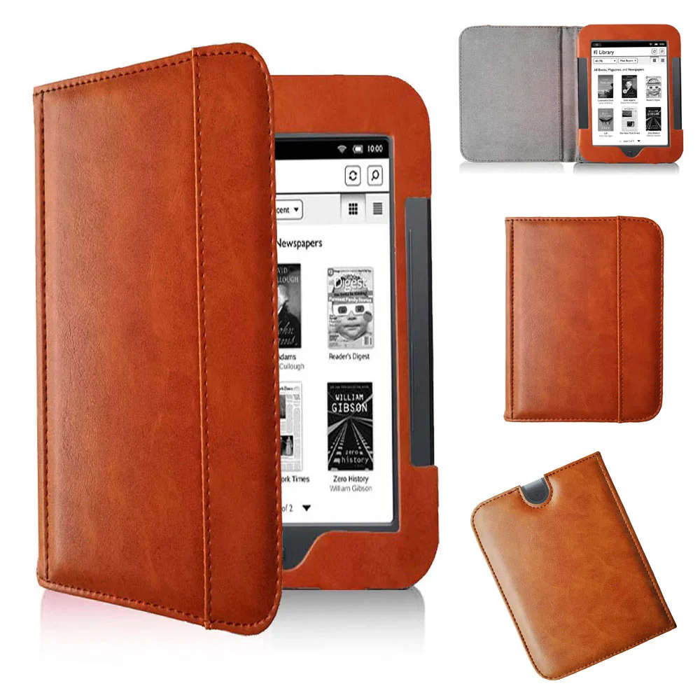 Book Case Cover for Barnes& Noble Nook 2 Touch Ereader Ebook Folio Flip Case Pocket Pouch Nook 3 Simple Bag