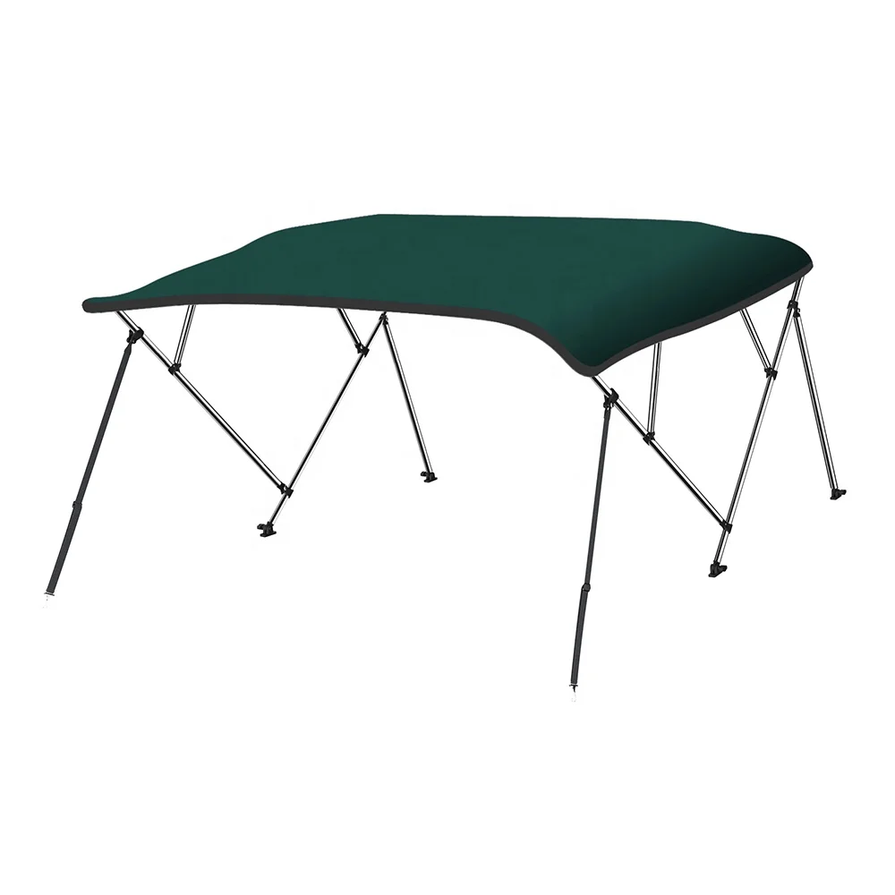 Dessus de bimini de bateau en polyester, installation facile, pare-soleil, 4 arcs, 8 "x 54" H x 79 "-84" W, 600D