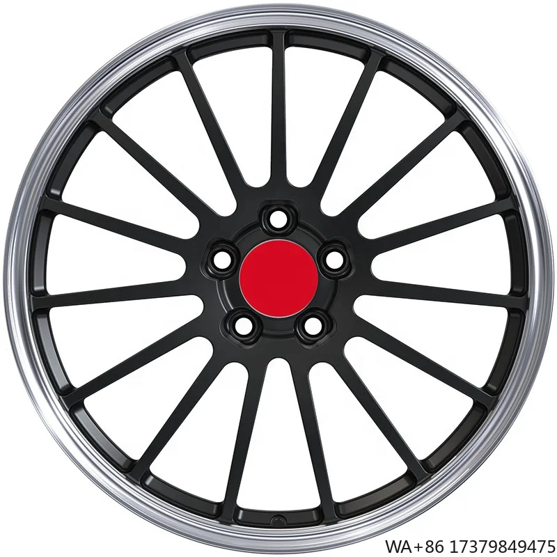 

5 Holes Black Machine Lip Rims 17/18/19/20/21/22/23/24 Inch Car Custom Wheels