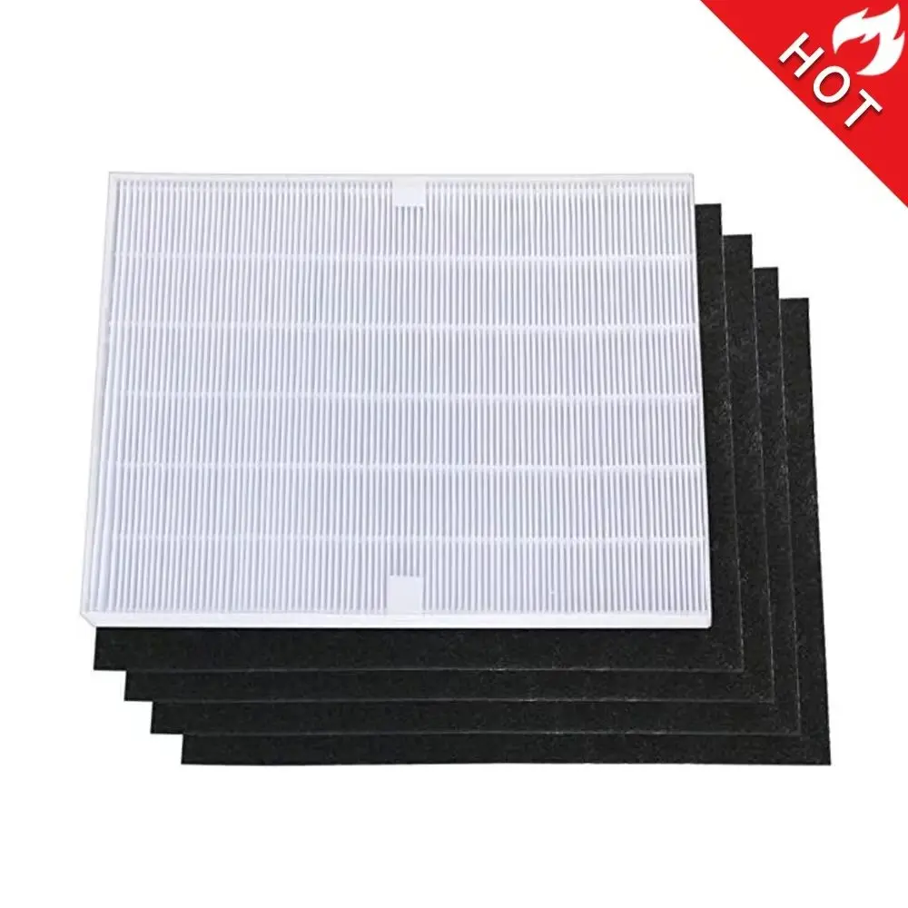 4 piezas de purificador de aire, prefiltros de carbono y 1 pieza de filtro HEPA principal para Winix 115115 5300 5500 6300
