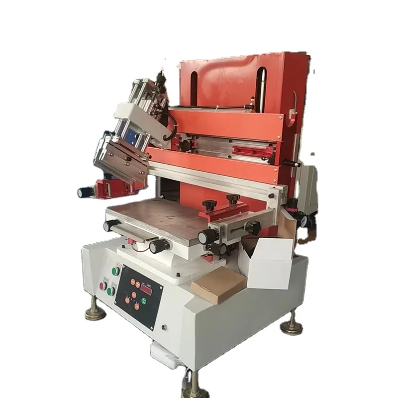 Semi Automatic Small Type Flat Paper Bag F ric Acrylic Silk Screen Printing Machine