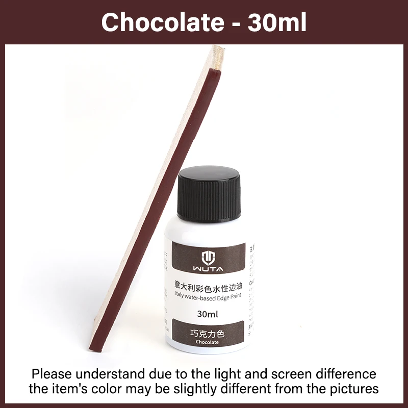WUTA 30 ml professionelle Lederrandfarbe, Ölfarbe, Randverband, Farbmäntel, Leder-Finish, Zubehör, DIY-Handwerk, Leder-Schuhkanten