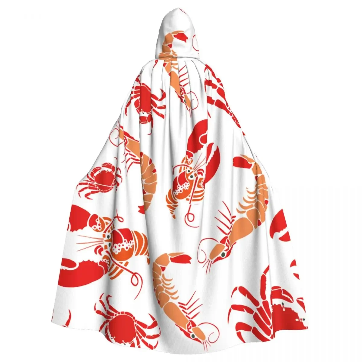 Cool Sea Lobster Hooded  Polyester Unisex Witch Cape Costume Accessory