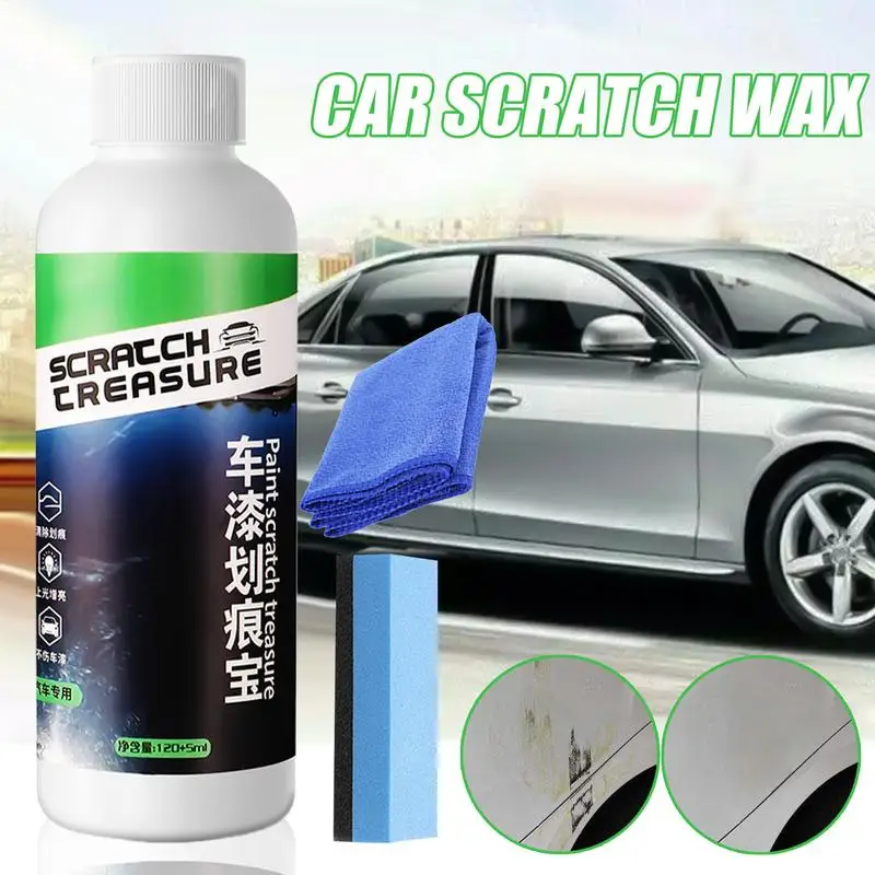 Auto Kratzer Wachs Motorrad Kratzer Entferner 120 ml Auto Kratzer Reparatur Mittel Mit Schwamm Wischen Für Autolack Kratzer Reparatur