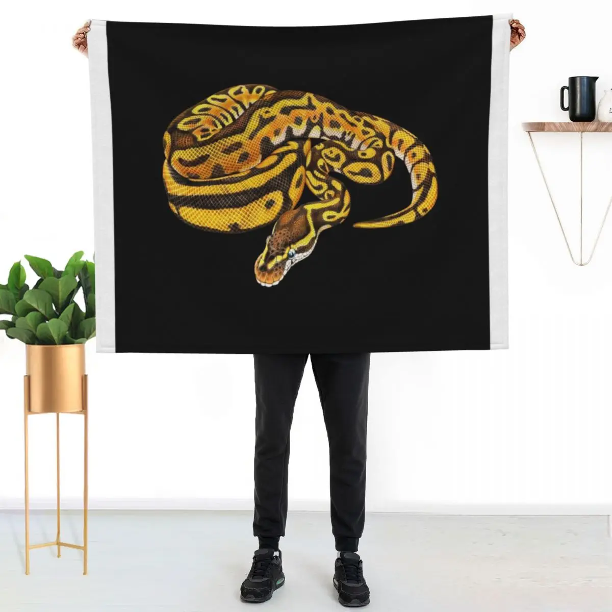Ball Python Throw Blanket Cozy Home Blanket Gift for Christmas Holiday
