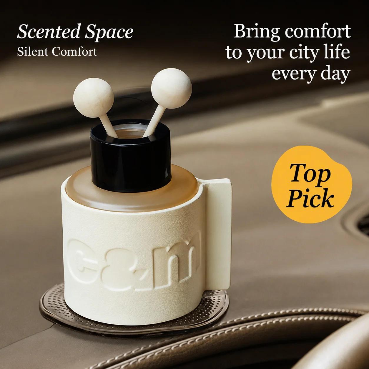 Car Scent Diffuser Premium Car Perfume Long Lasting Aromatherapy Essential Oil Car Freshener Deodorizer