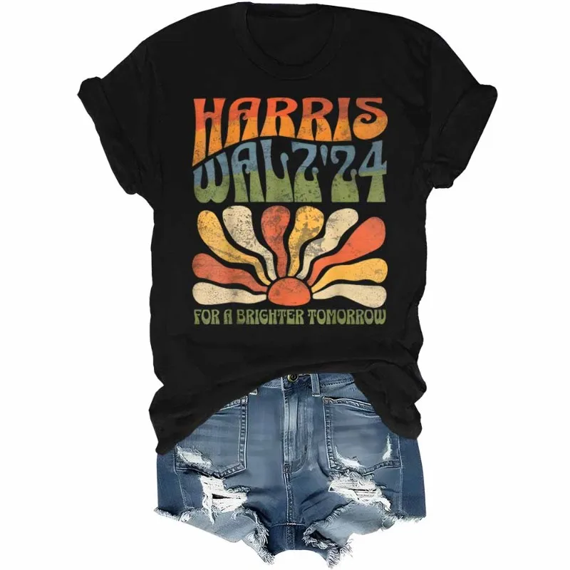 

Harris Waltz 2024 Election T-Shirt Kamala Harris Tim Waltz 2024 Shirt Harris 2024 Graphic Tshirt