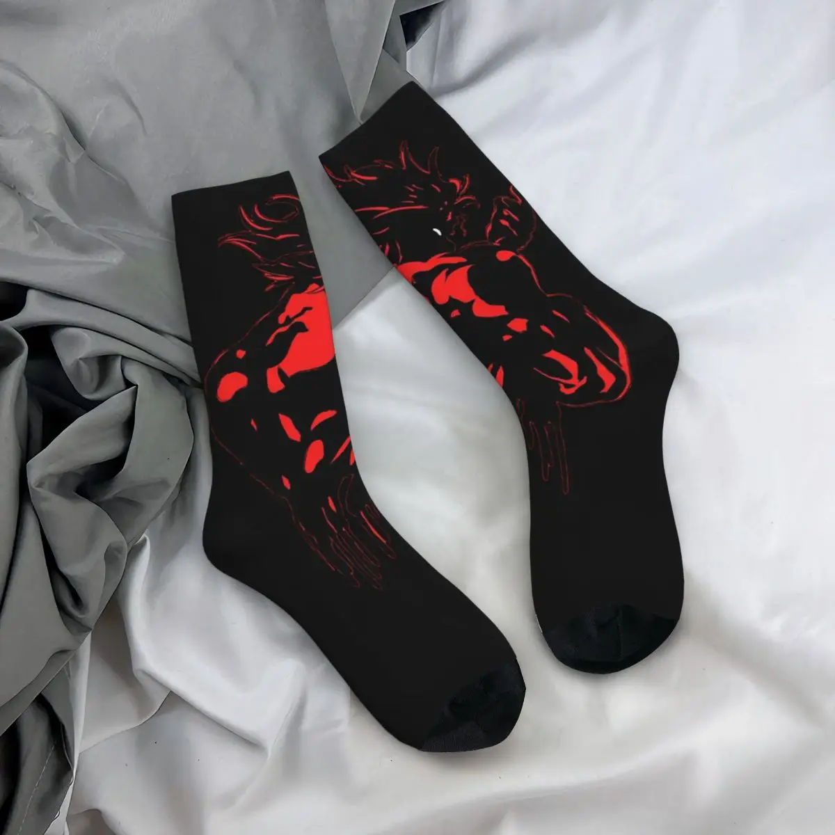 Chaussettes imprimées Baki Hanma The Grappler pour hommes et femmes, mode applicable tout au long de l'année, IQUE Gift