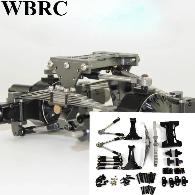 

Metal Rear Axle Suspension Assembly Outfit Kit for Tamiya 1/14 RC Truck Dumper Scania Actros Lesu MAN Actros R470 R620 F16 Parts