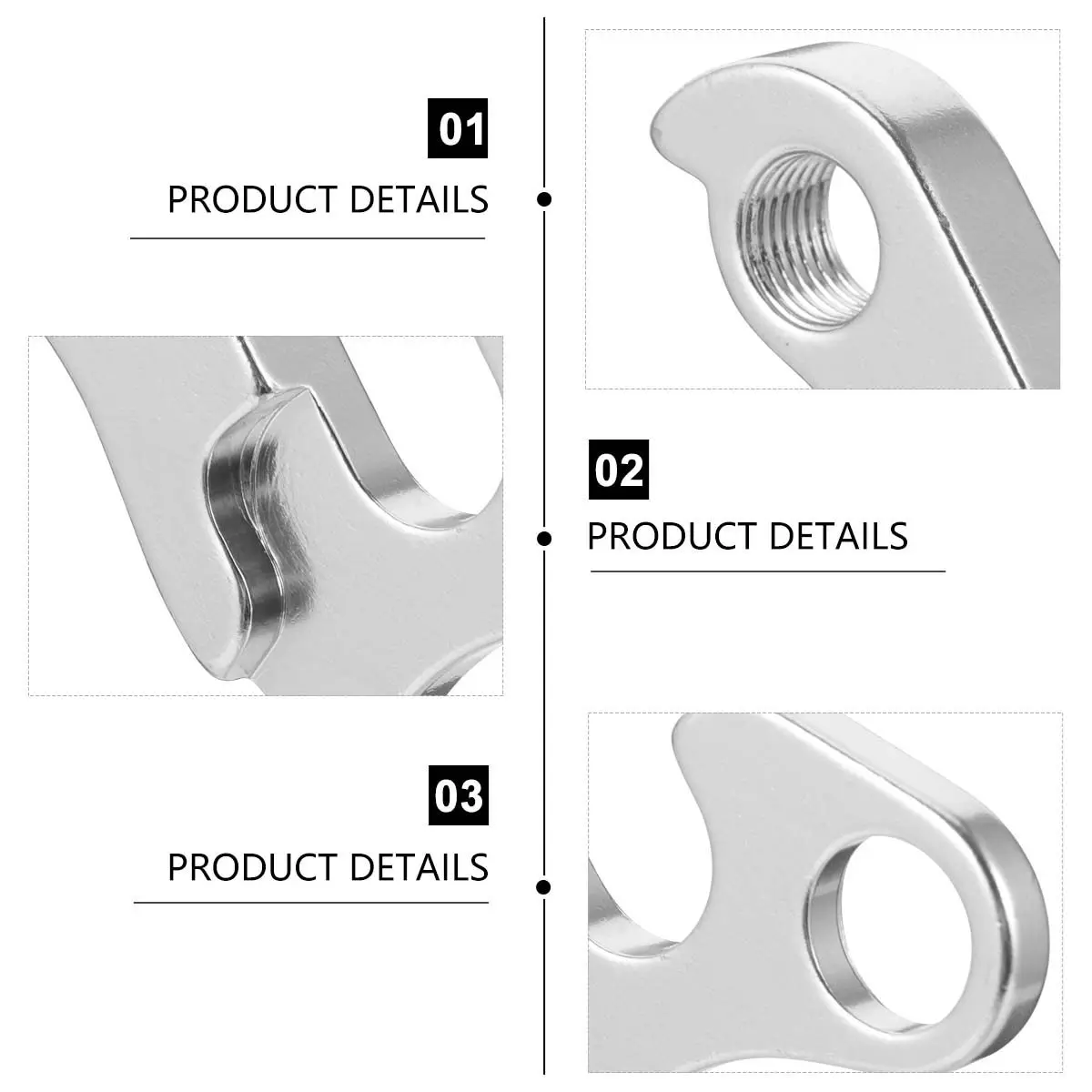 

Premium Alloy Rear Derailleur Link Hanger for Bikes Strong Lightweight Tail Hook Hanger Fits All Major Frame Types Easy