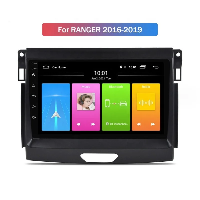 Android 10 2DIN Car Radio for Ford Ranger 2016-2019 Colling Fan GPS Navigation Audio RGB DSP Functions DVD Player 360 Camera