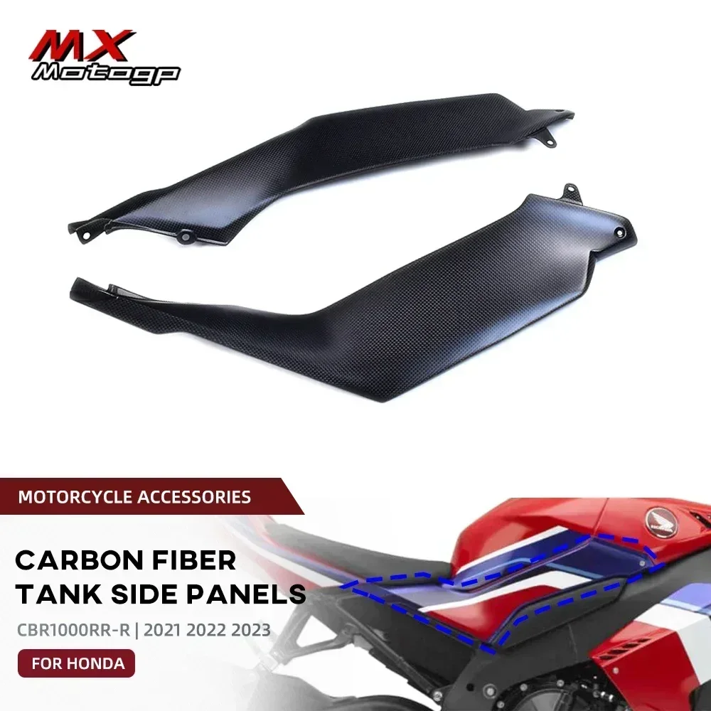 

Carbon Fiber Fuel Tank Side Panels For HONDA CBR1000RR-R CBR 1000RR-R 2021 2022 2023 Motorcycle Surframe Covers Fairing Kits