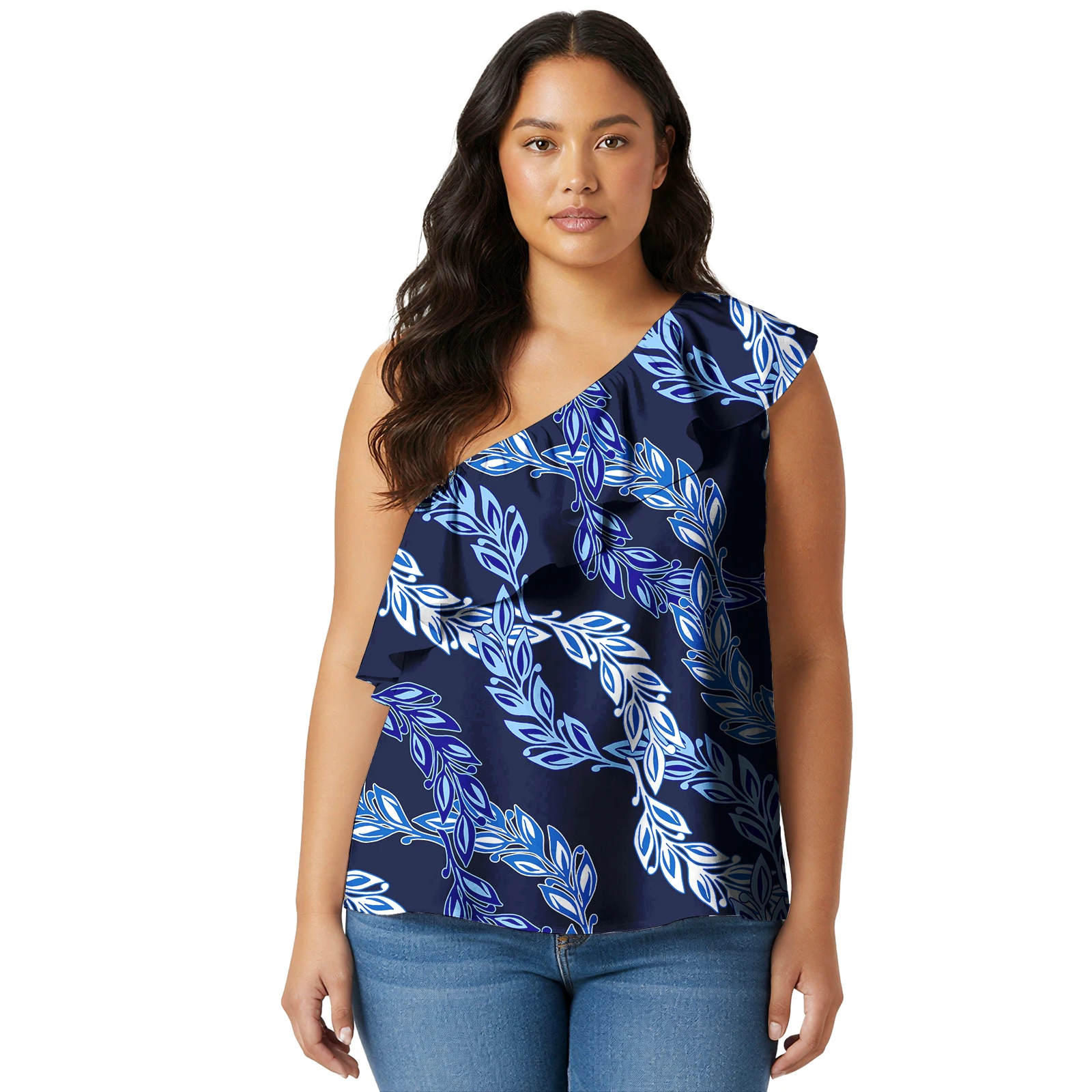 Popular Customized Ladies Clothes Hawaii Tropical Pattern Women T-shirt Polynesian Elegant Tribal Design Women Tops Samoan