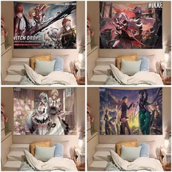 Nikke The Goddess of Victory Mechanical Printed Large Wall Tapestry Indian Buddha Wall Decoration Witchcraft Bohemian Blanket